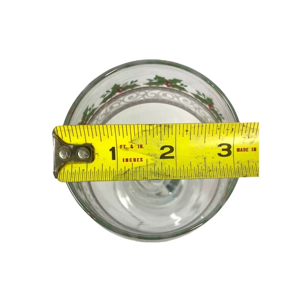 Holly and Berries Iced Tea Water Glasses Christmas 7” Holiday Set Of 2 - Picture 8 of 8